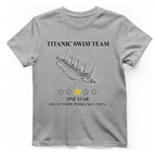 Titanic Swim Team T-Shirt - Sport Grey front