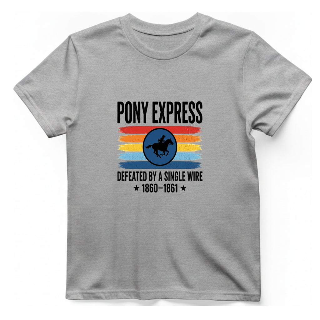 Pony Express Memorial T-Shirt - Sport Grey front