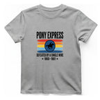Pony Express Memorial T-Shirt - Sport Grey front