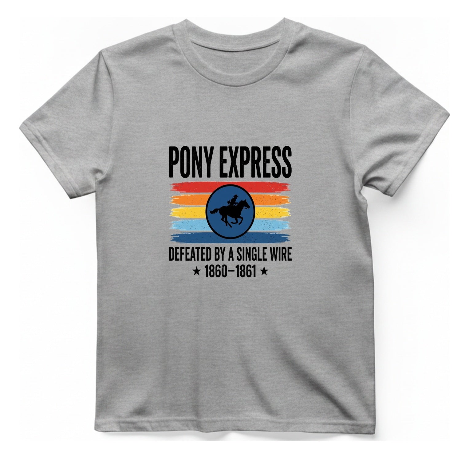 Pony Express Memorial T-Shirt - Sport Grey front