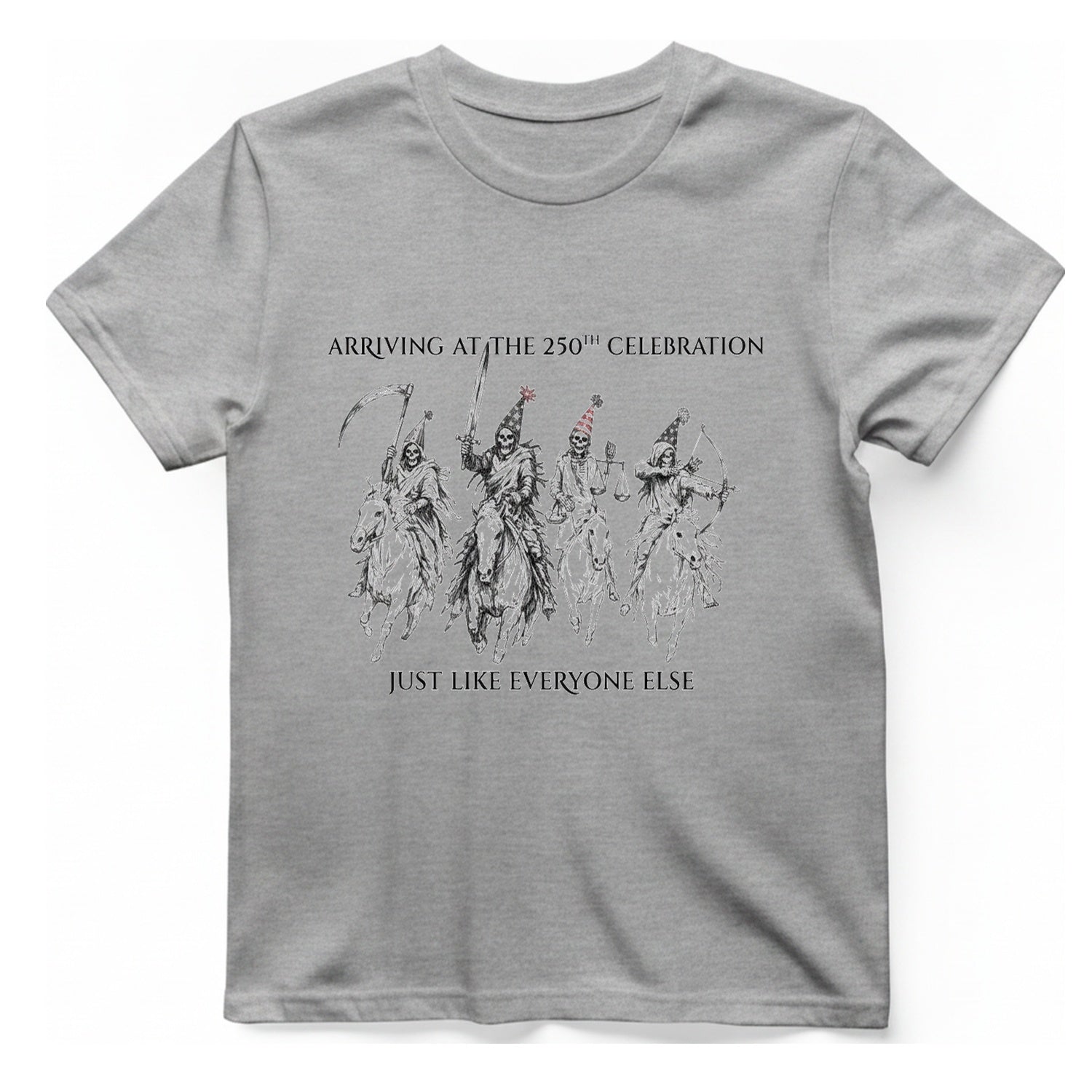 250Th Celebration Arriving T-Shirt - Sport Grey front