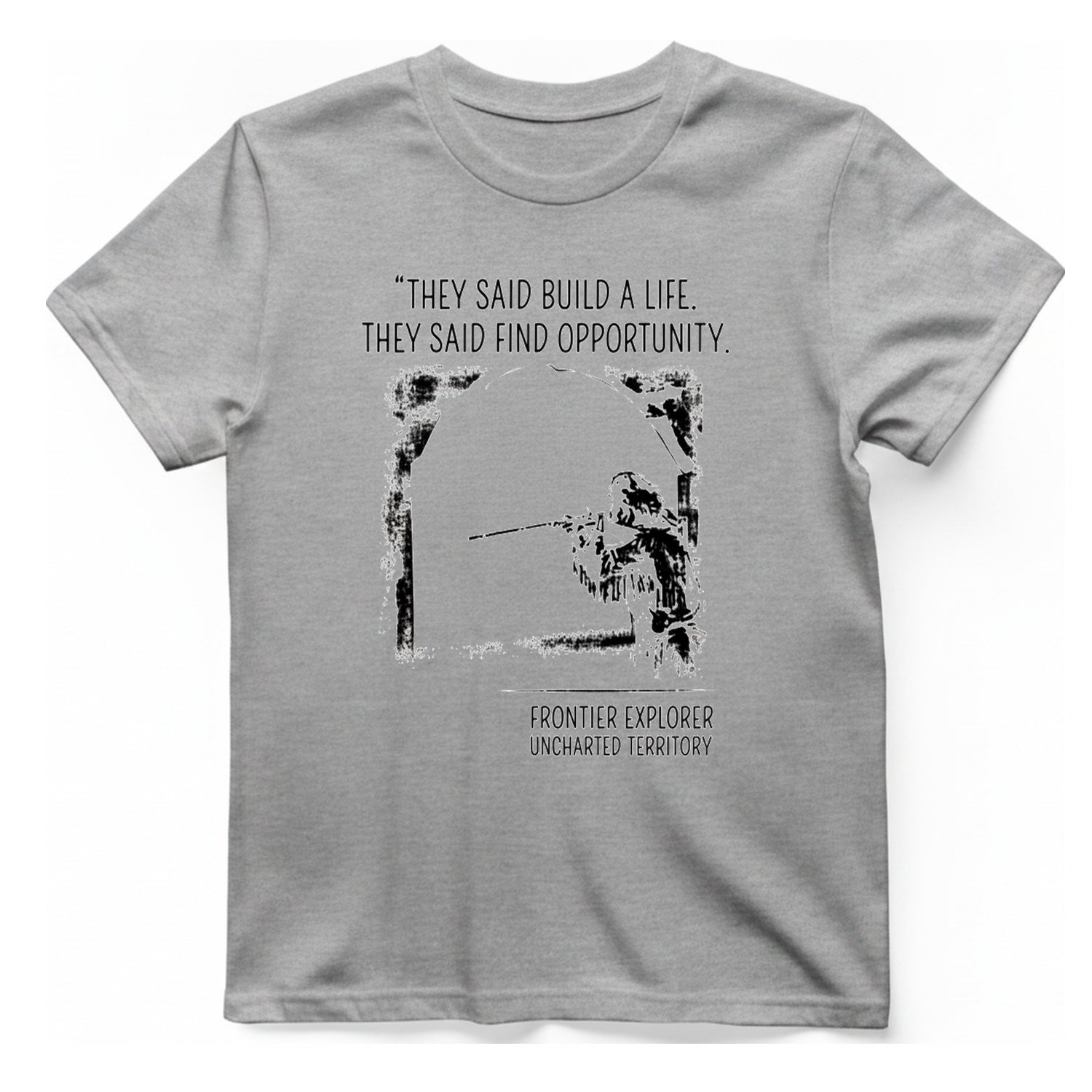 Frontier Explorer Uncharted T-Shirt - Sport Grey front