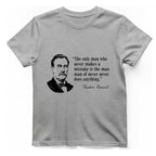 Theodore Roosevelt Quote T-Shirt - Sport Grey front