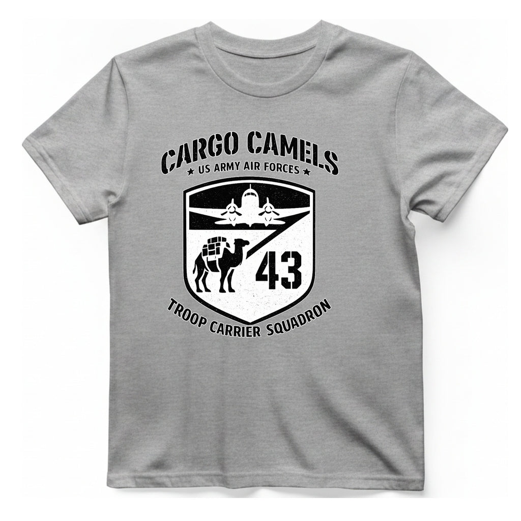 Cargo Camels WWII Usaaf Troop T-Shirt - Sport Grey front