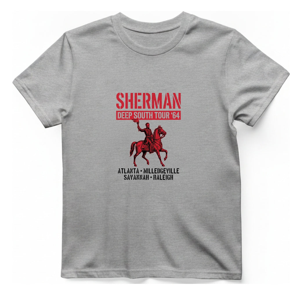Sherman Deep South Tour Vintage T-Shirt - Sport Grey front