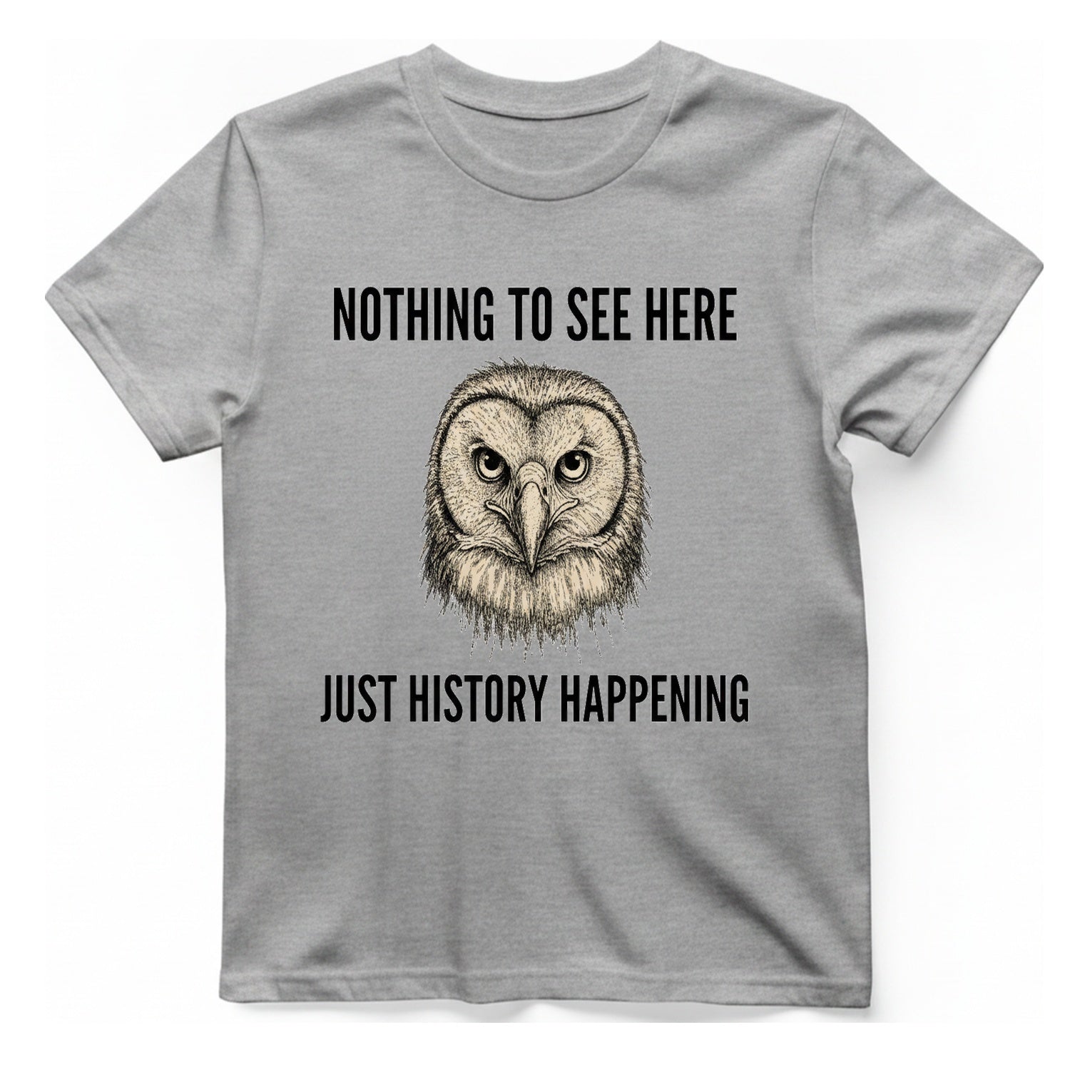Nothing To See Here Just T-Shirt - Sport Grey front