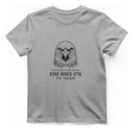 Stressed Eagle Fine Since T-Shirt - Sport Grey front