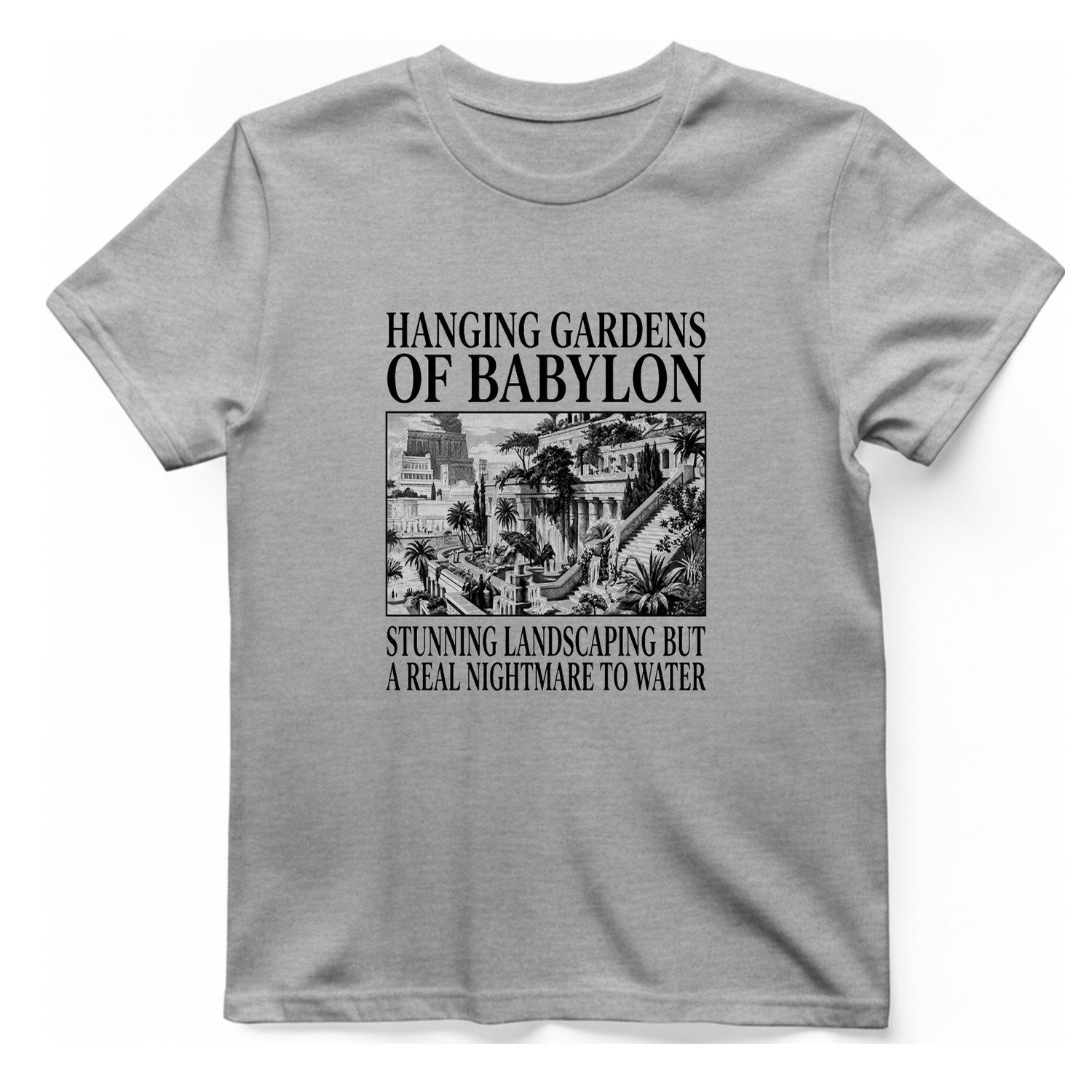 Hanging Gardens Landscaping T-Shirt - Sport Grey front