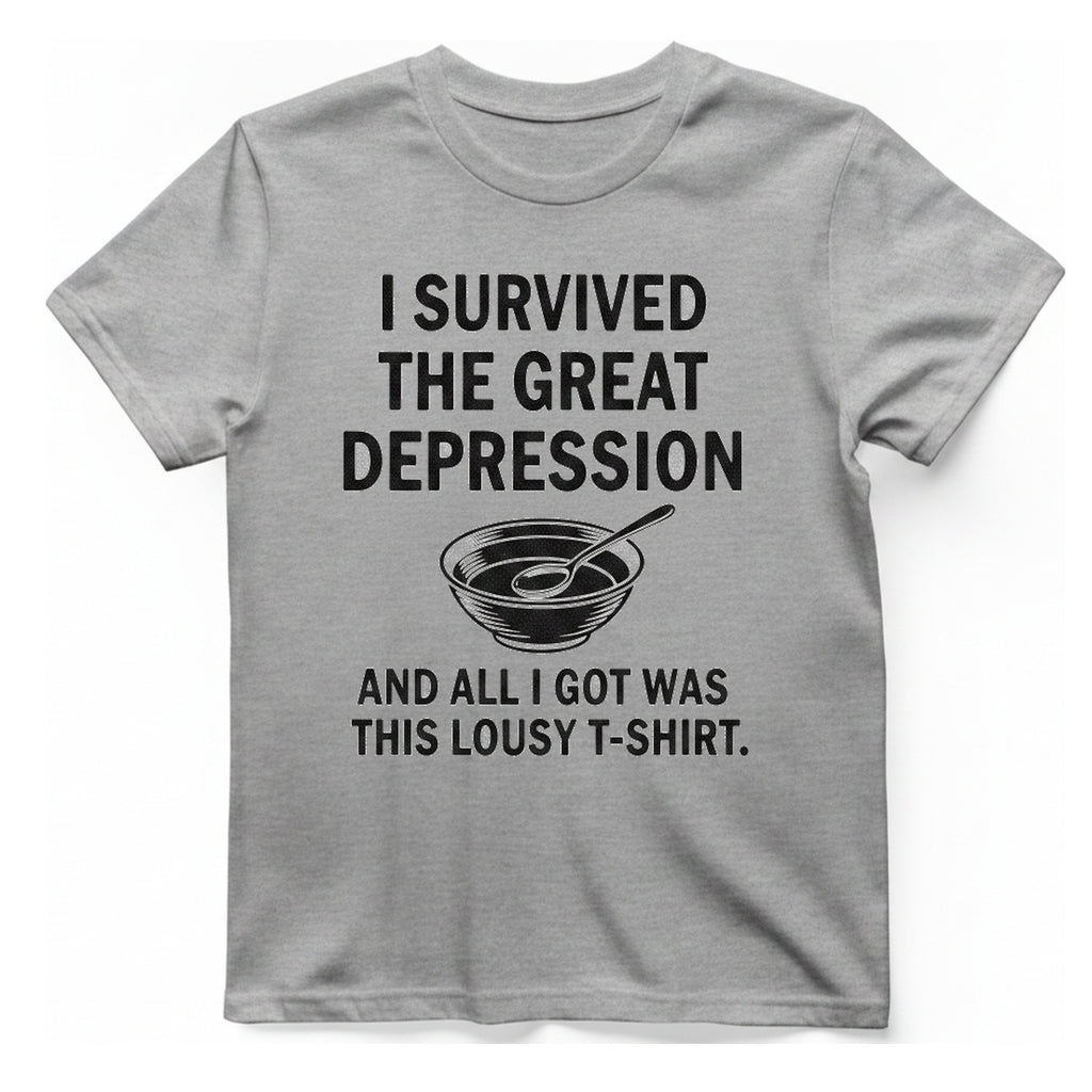 Great Depression T-Shirt - Sport Grey front