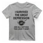 Great Depression T-Shirt - Sport Grey front