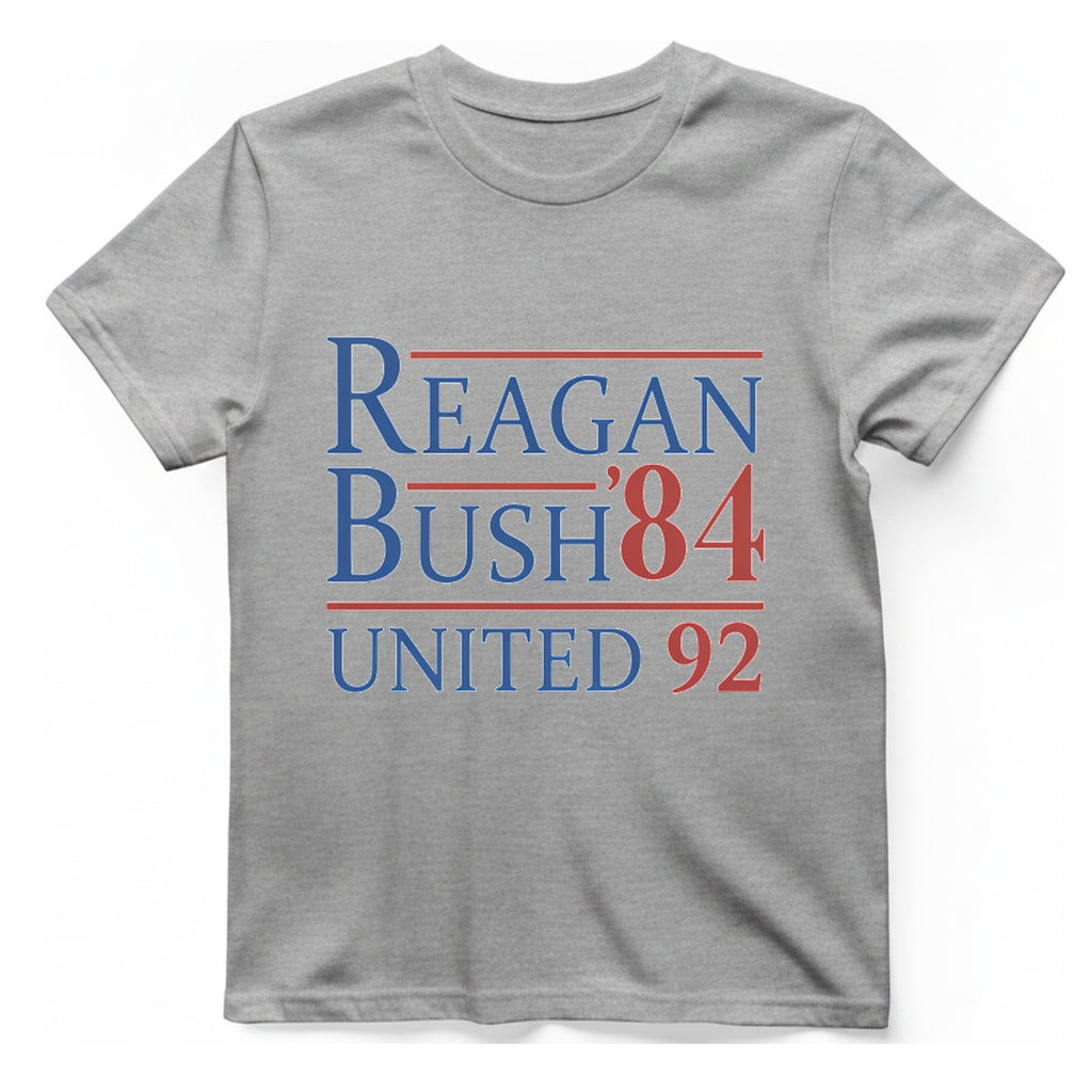 Reagan Bush United T-Shirt - Sport Grey front