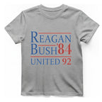 Reagan Bush United T-Shirt - Sport Grey front