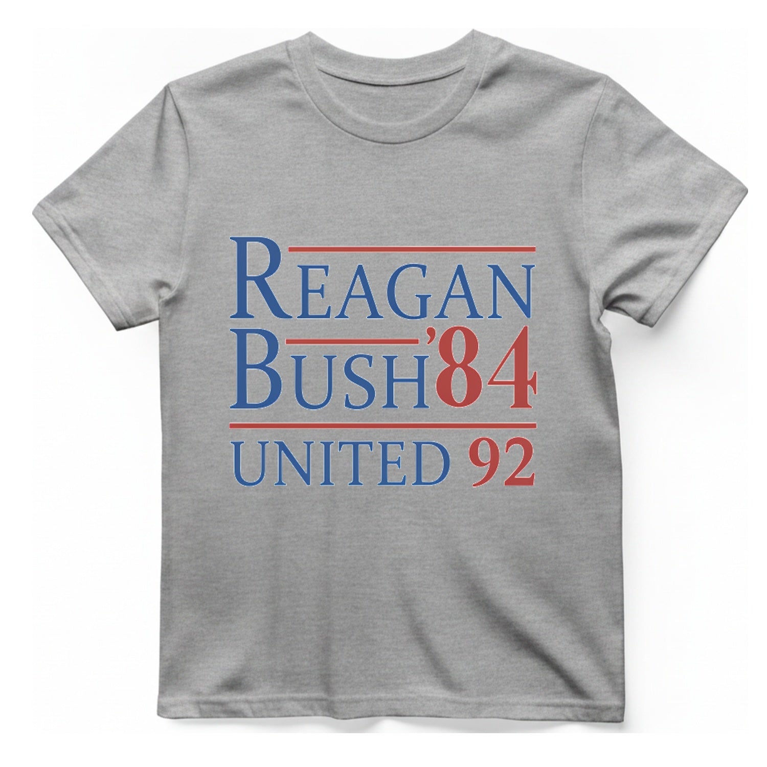 Reagan Bush United T-Shirt - Sport Grey front