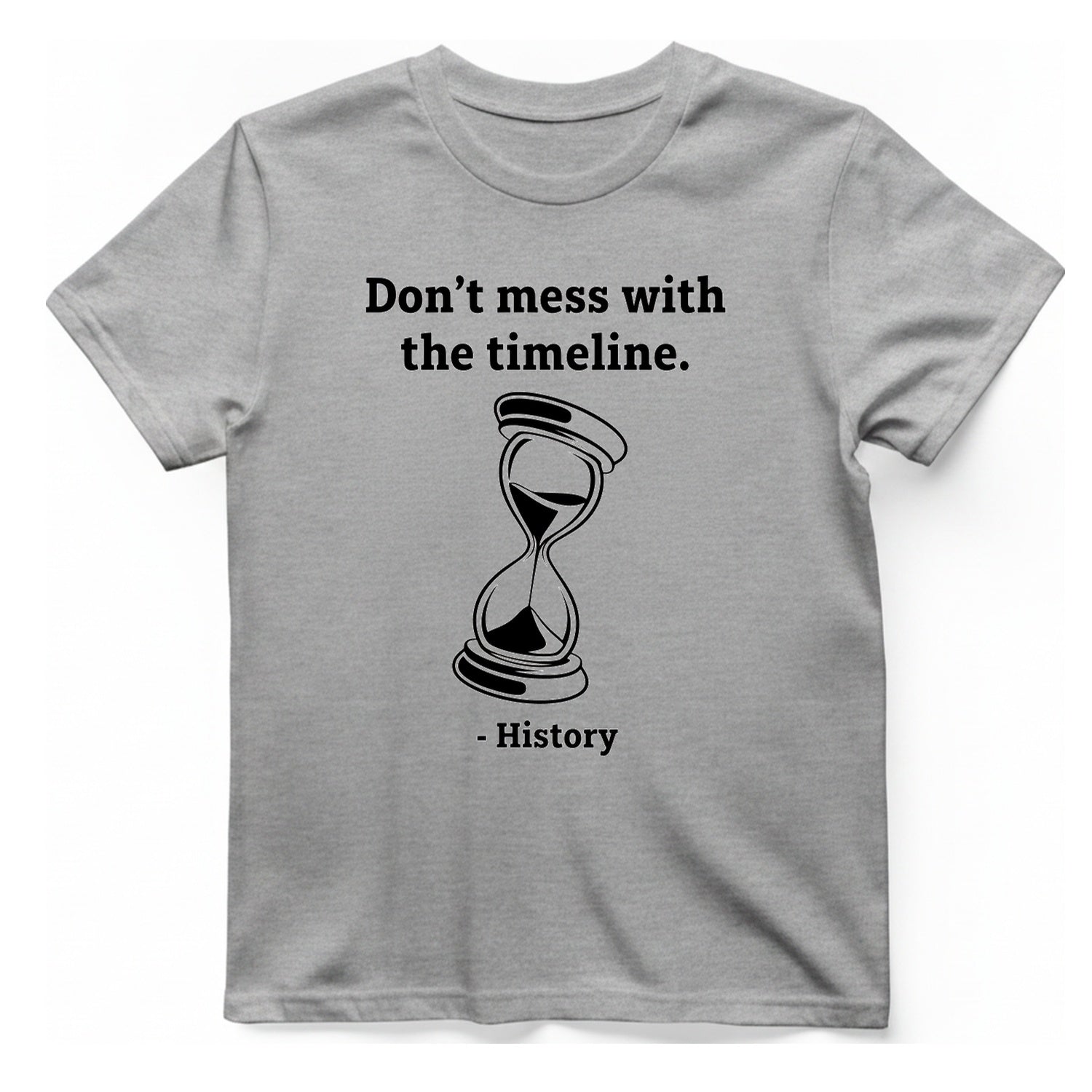 Time Travel Paradox T-Shirt - Sport Grey front