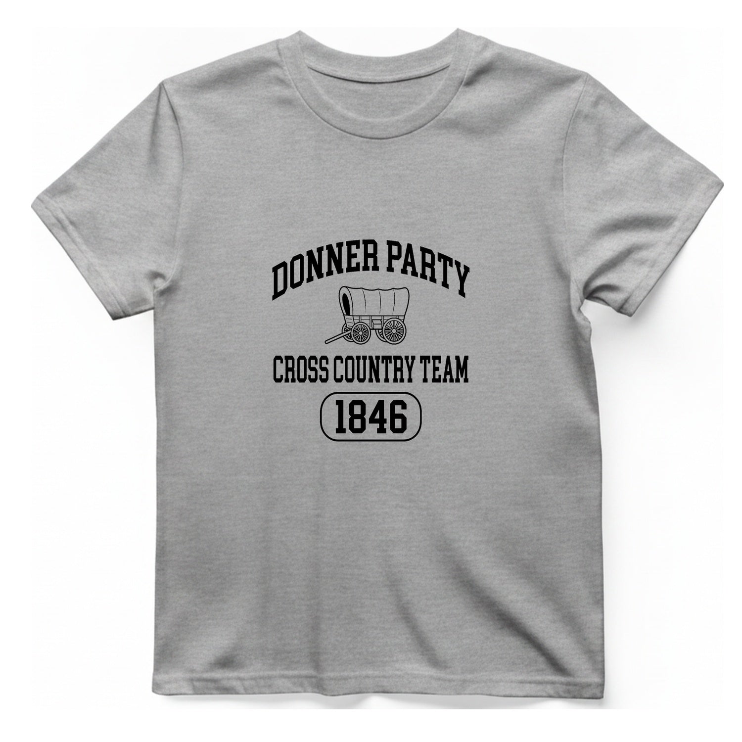 Donner Party Cross Country Team T-Shirt - Sport Grey front