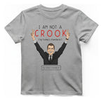 Not A Crook T-Shirt - Sport Grey front