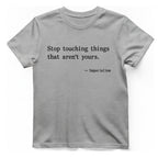 Imperialism Parental Warning Quote T-Shirt - Sport Grey front