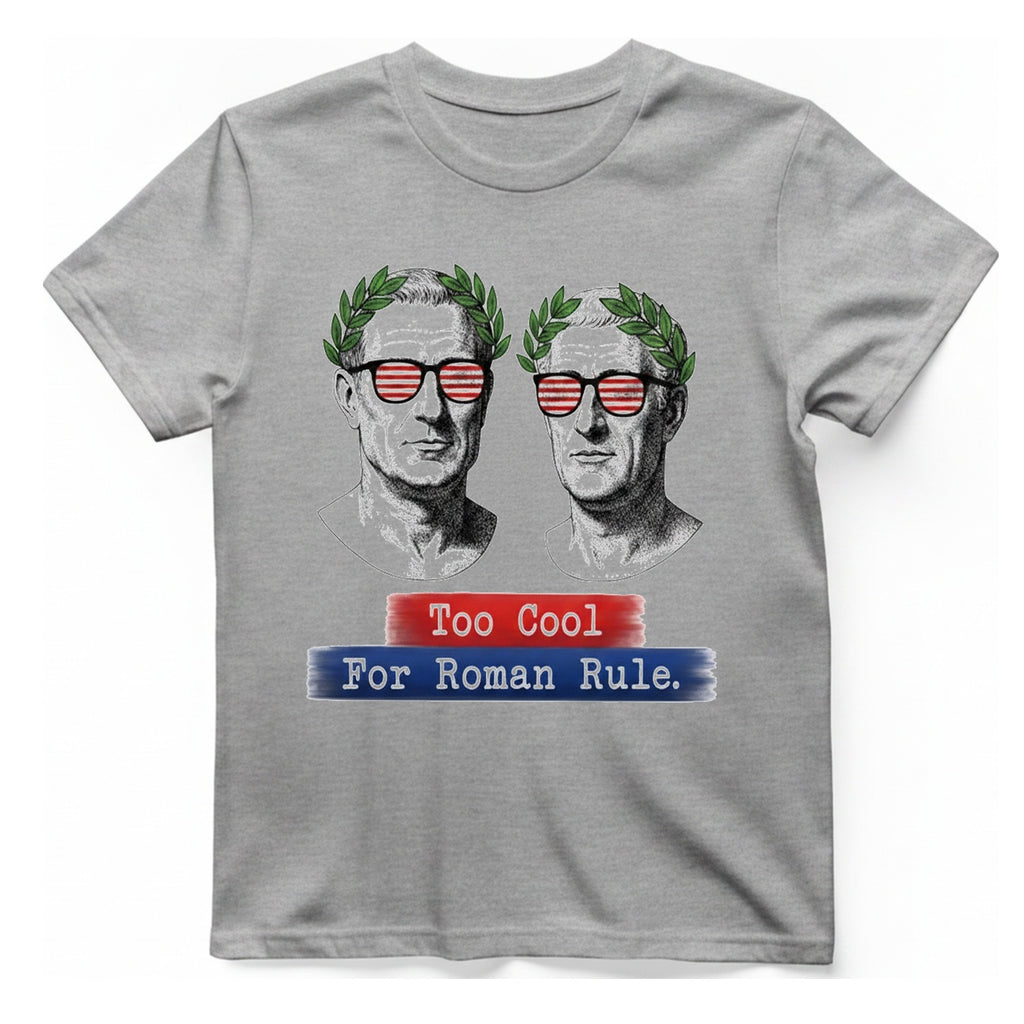 Too Cool For Roman Rule T-Shirt - Sport Grey front