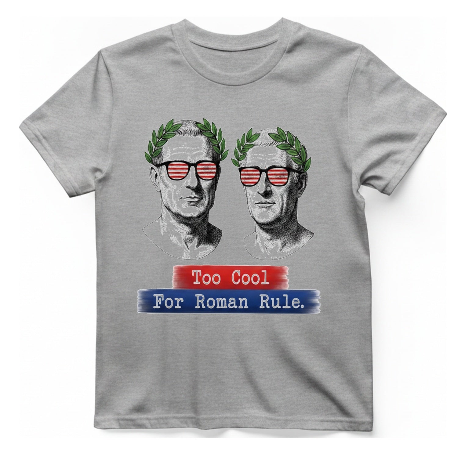 Too Cool For Roman Rule T-Shirt - Sport Grey front
