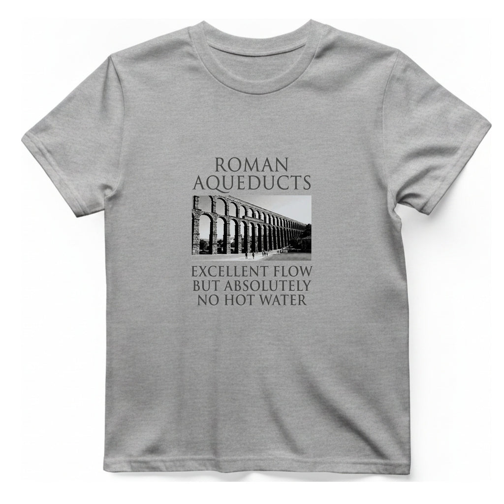 Roman Aqueducts Service Review T-Shirt - Sport Grey front