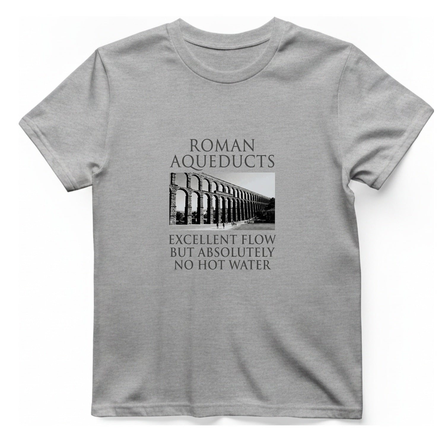 Roman Aqueducts Service Review T-Shirt - Sport Grey front