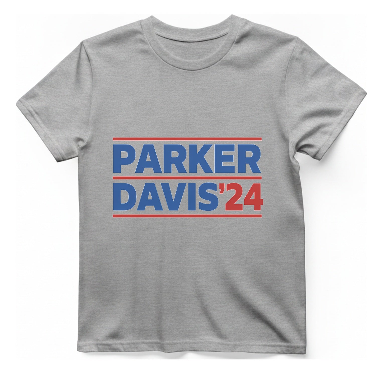Parker Davis T-Shirt - Sport Grey front