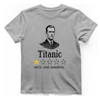 Titanic One Star Review T-Shirt - Sport Grey front