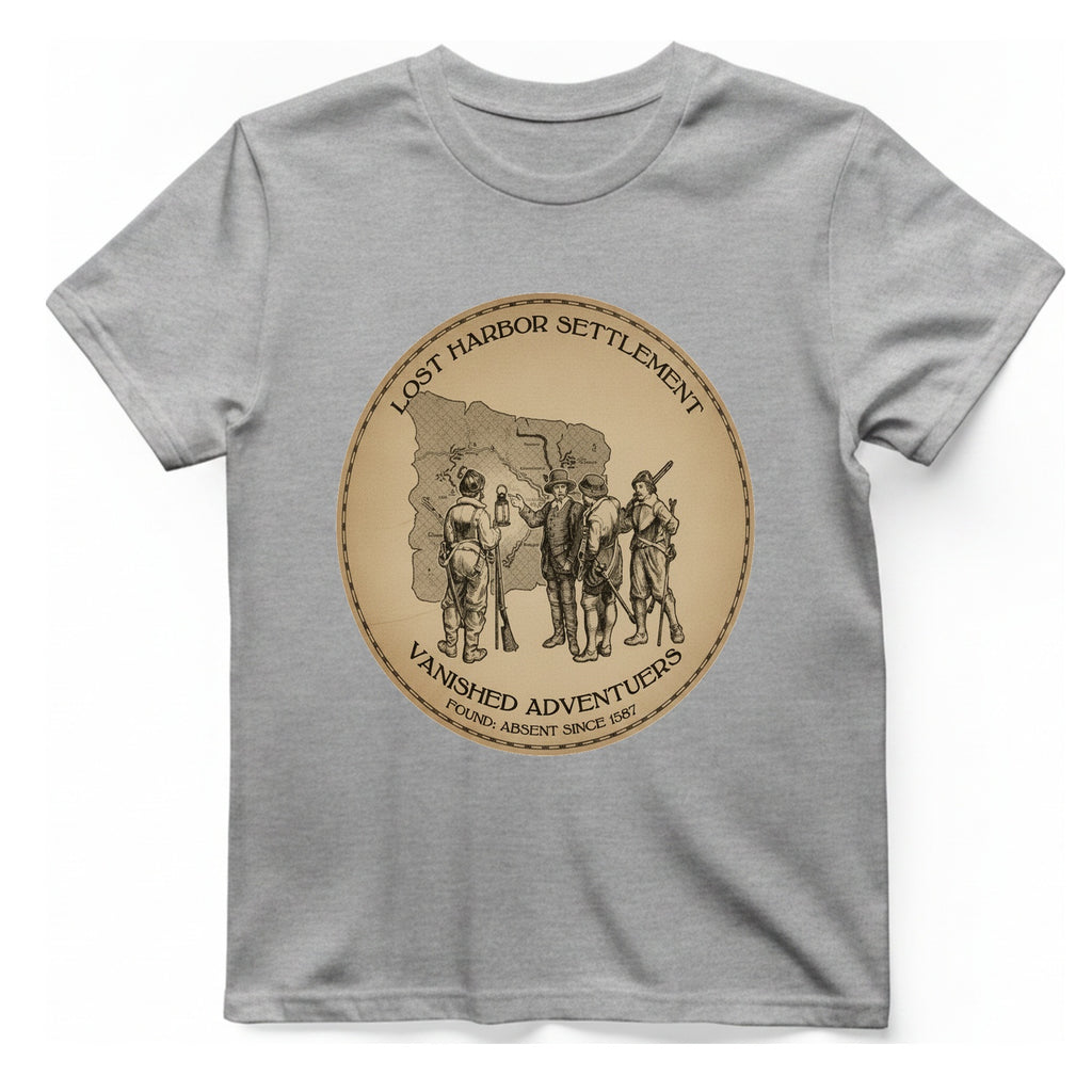 Lost Harbor Settlement T-Shirt - Sport Grey front