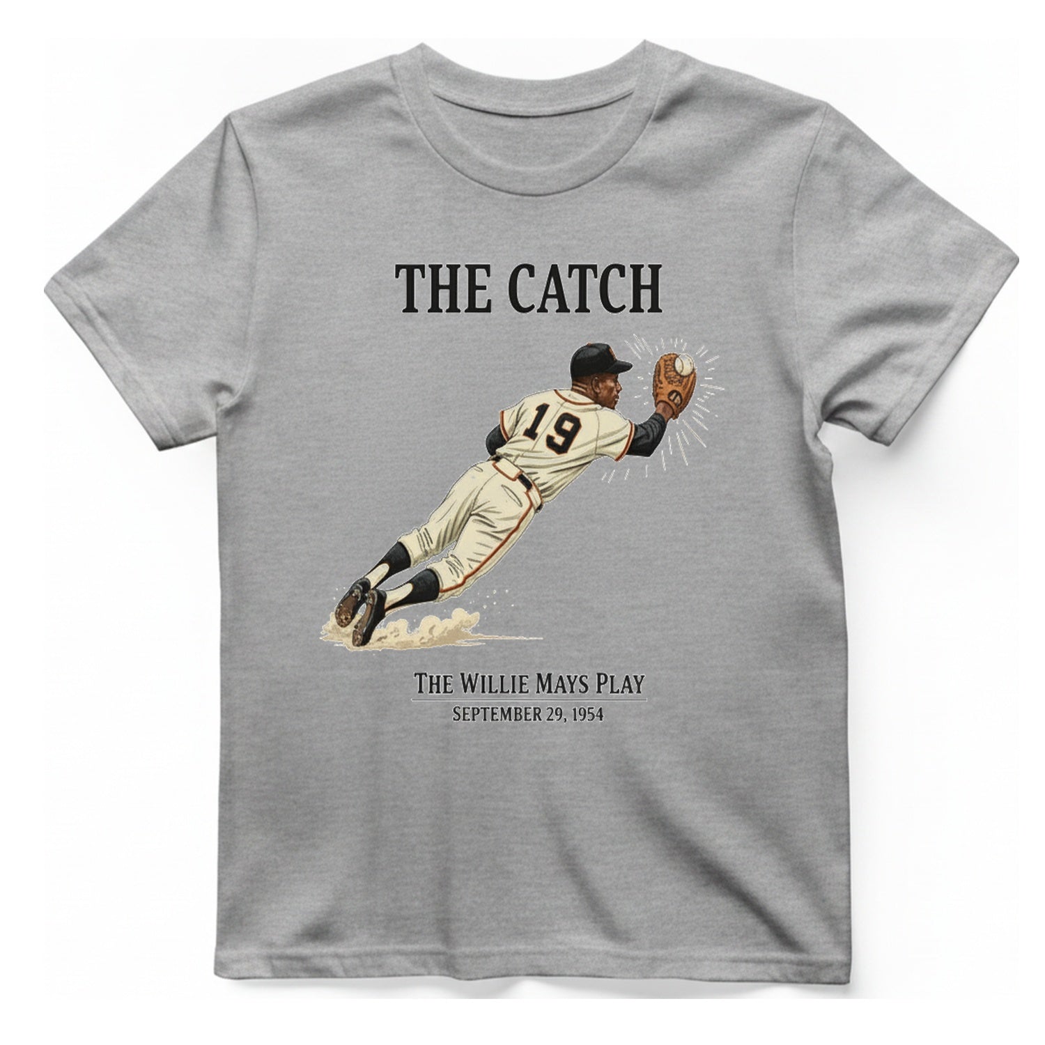 The Willie Mays Play T-Shirt - Sport Grey front