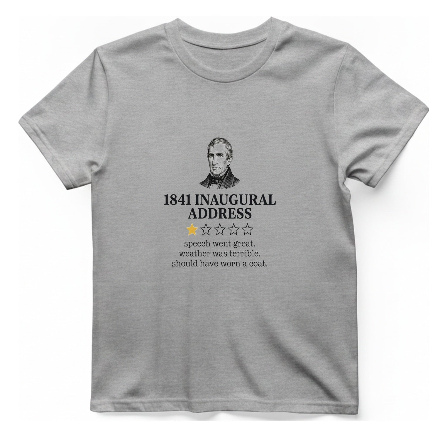 Inaugural Address Review T-Shirt - Sport Grey front