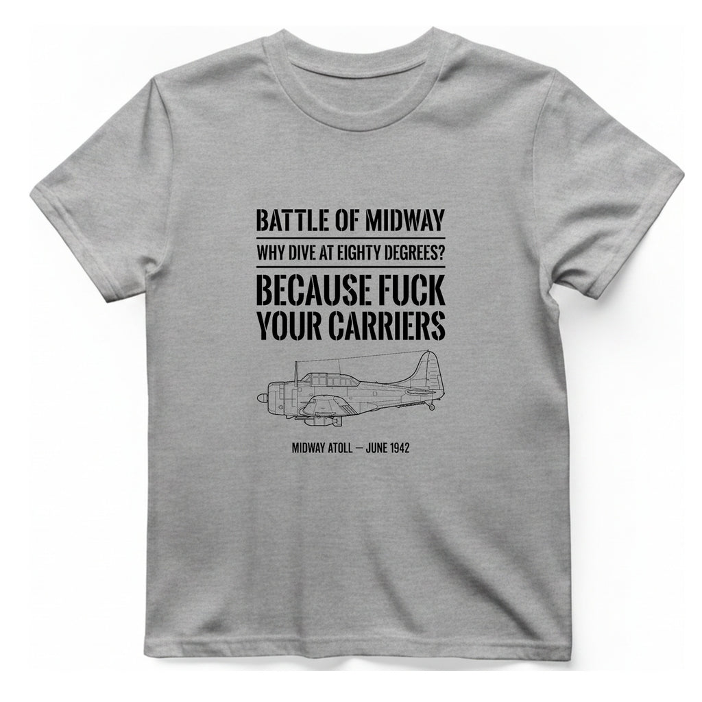 Battle of Midway T-Shirt - Sport Grey front