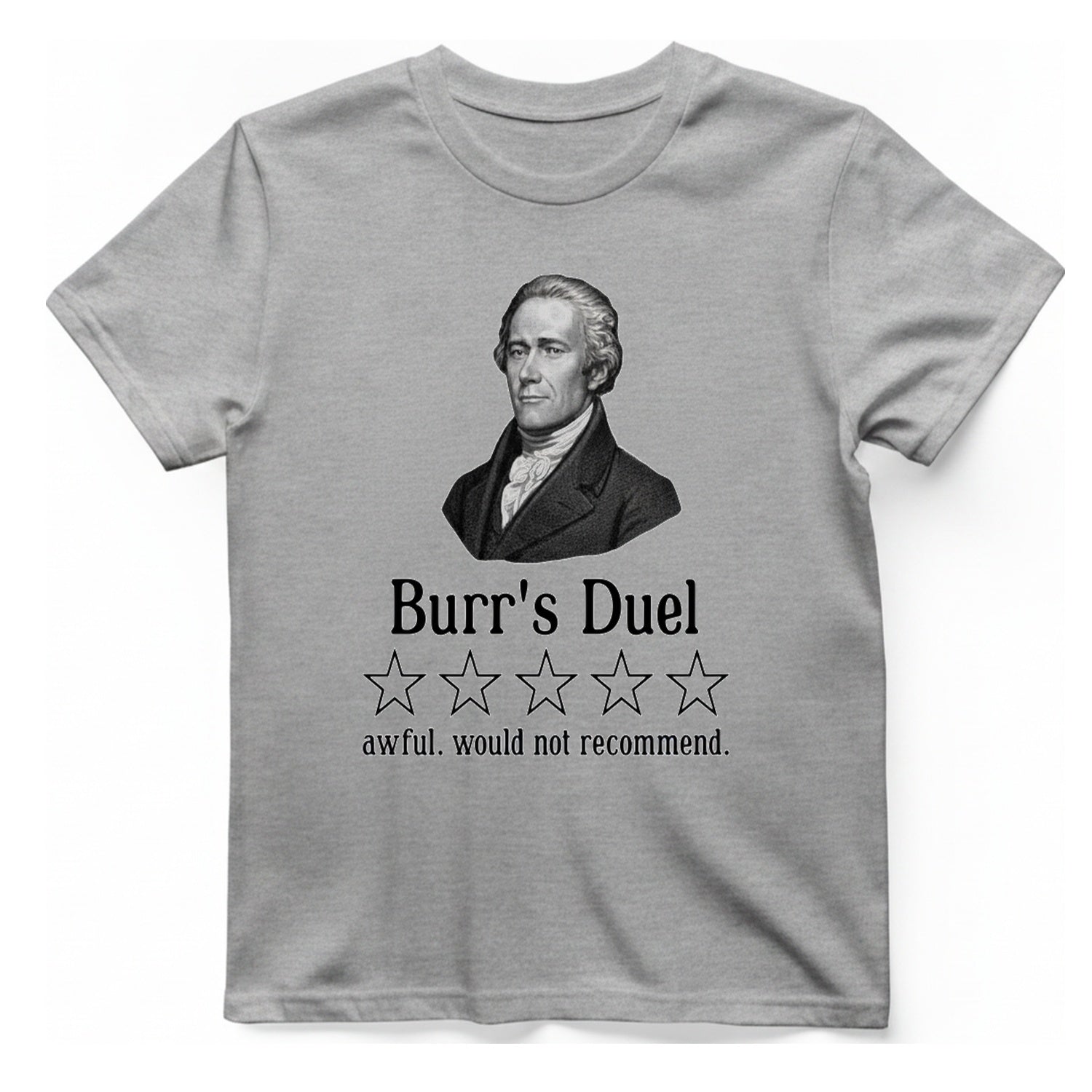 Burr Duel Review T-Shirt - Sport Grey front
