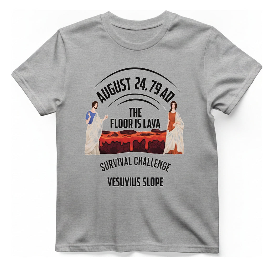 Vesuvius Lava Challenge T-Shirt - Sport Grey front
