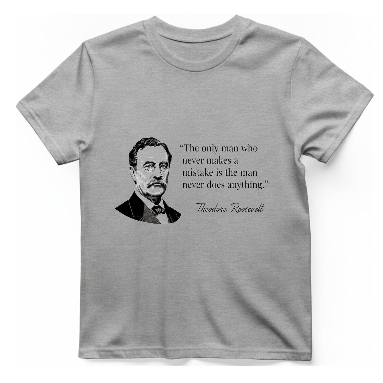 The Only Man Who Never T-Shirt - Sport Grey front