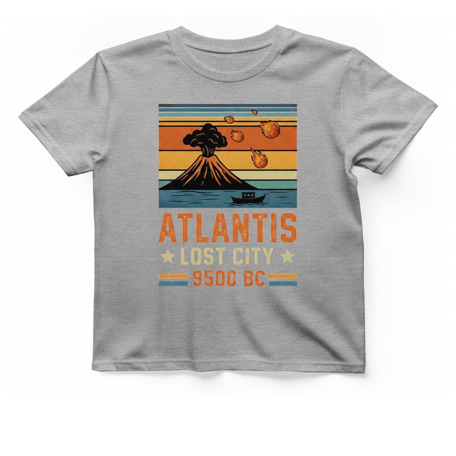 Atlantis Lost City T-Shirt - Sport Grey front