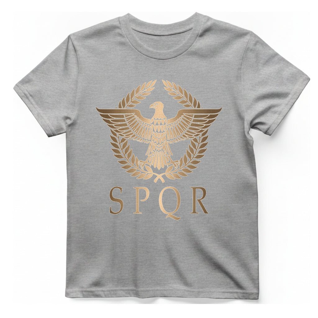 Roman Empire Spqr T-Shirt - Sport Grey front