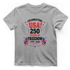 Usa Years Freedom T-Shirt - Sport Grey front