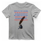 Declaration of Independence Preamble T-Shirt - Sport Grey front
