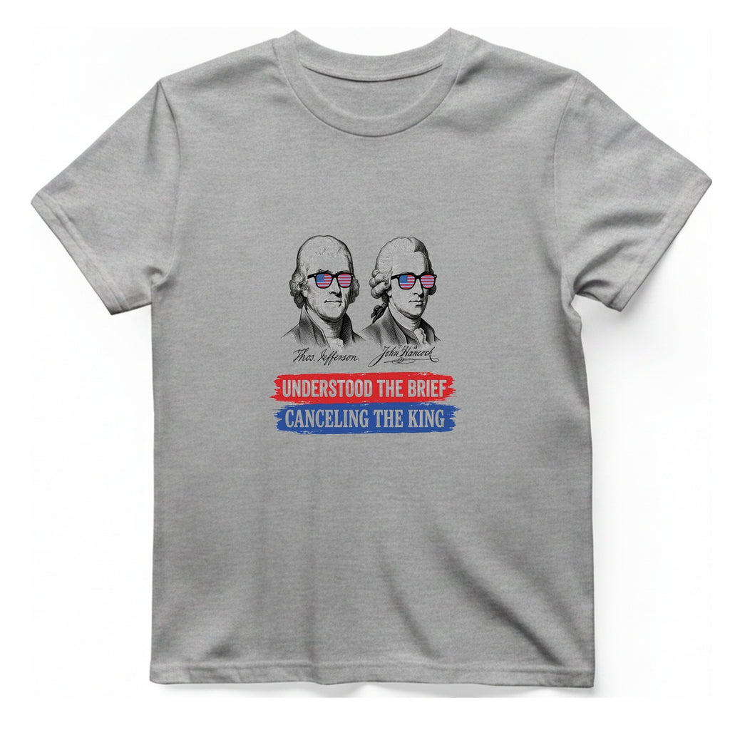 Jefferson Hancock Canceling The King T-Shirt - Sport Grey front