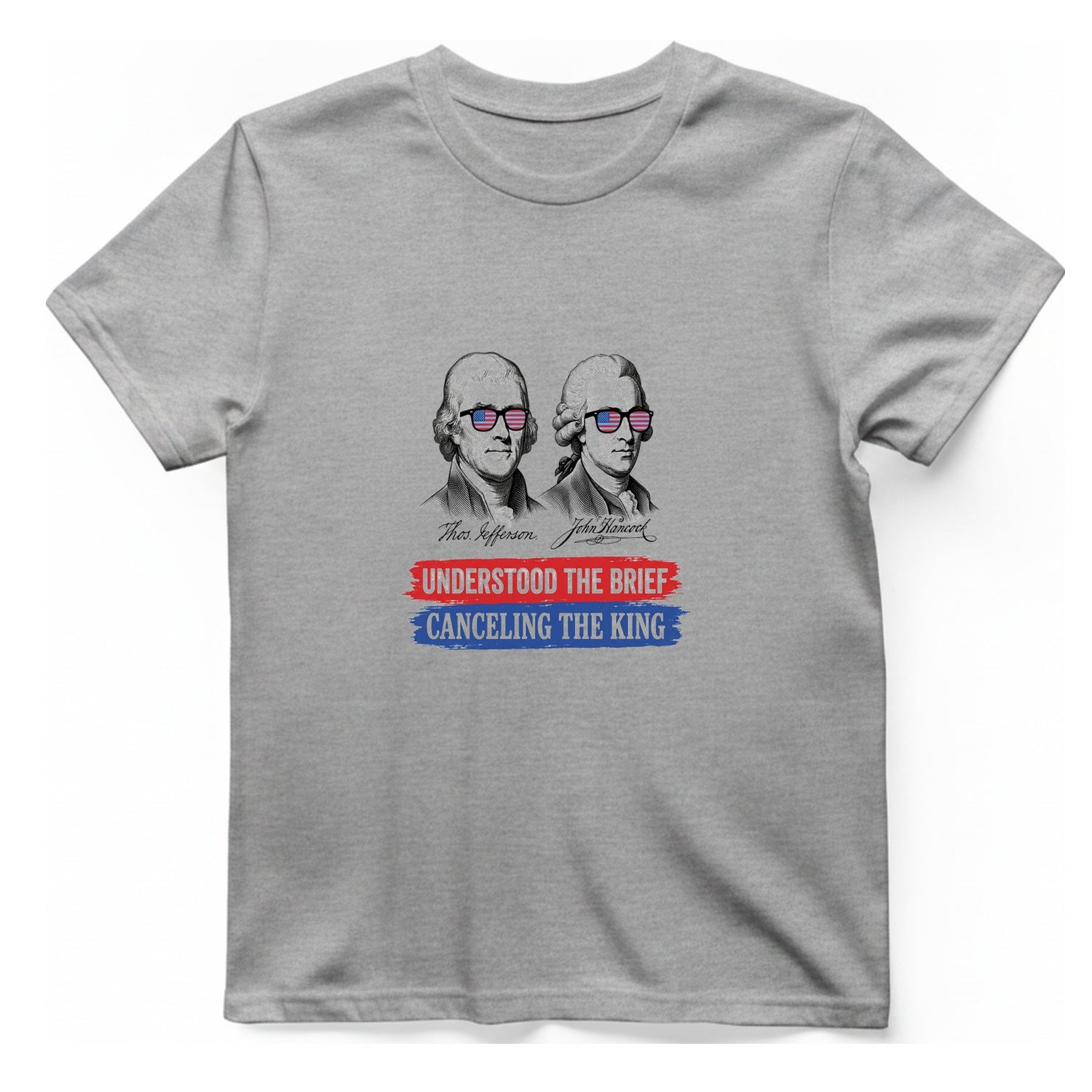 Jefferson Hancock Canceling The King T-Shirt - Sport Grey front