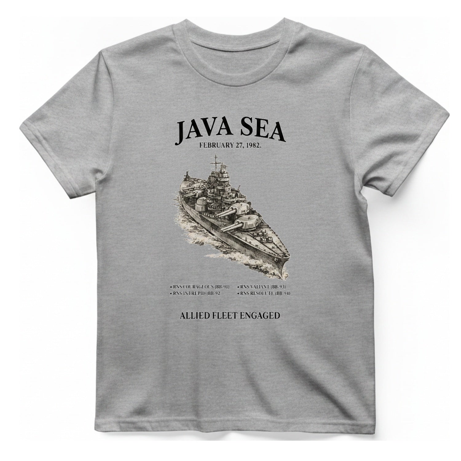 Java Sea Engagement T-Shirt - Sport Grey front