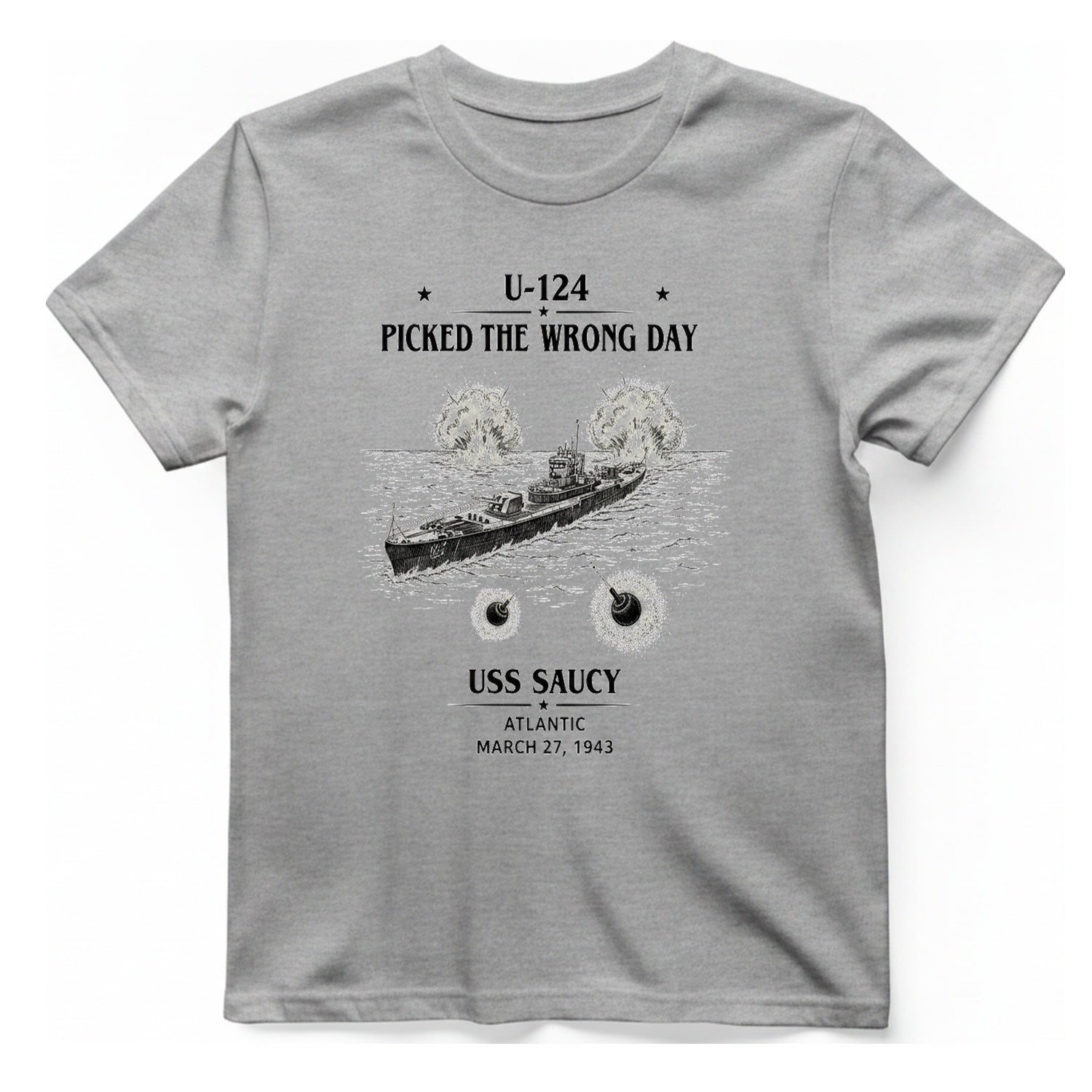 U Uss Saucy T-Shirt - Sport Grey front