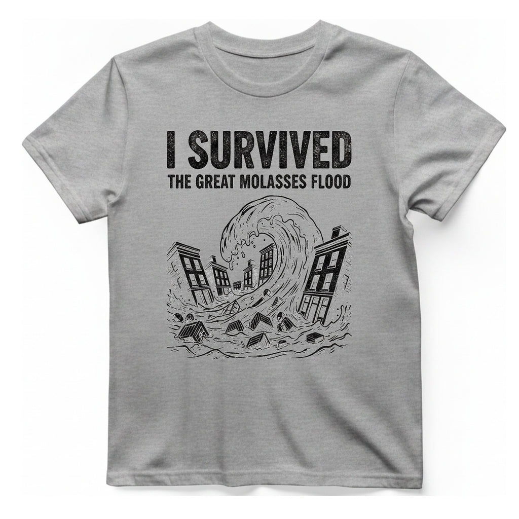 Great Molasses Flood T-Shirt - Sport Grey front