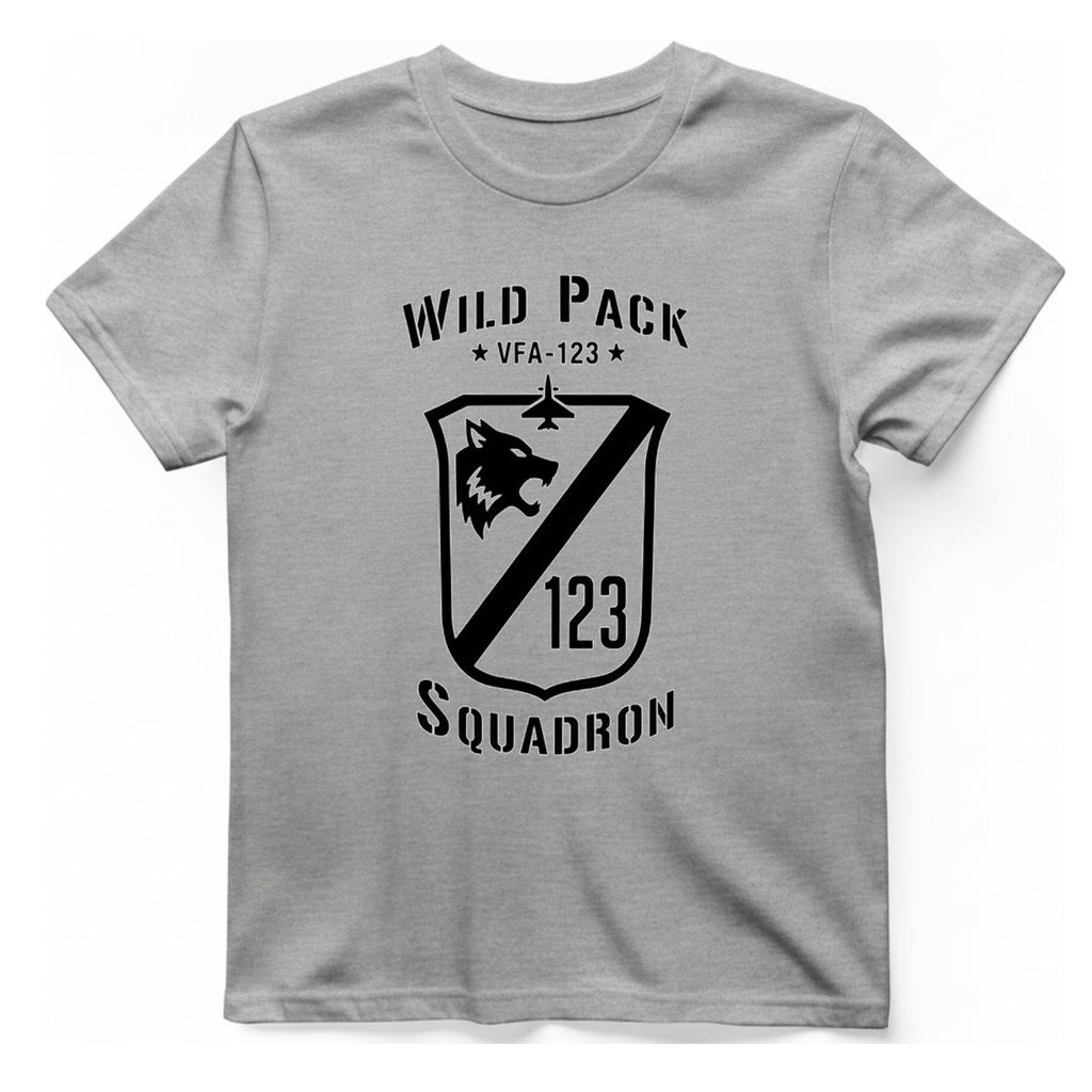 Wild Pack Vfa Squadron T-Shirt - Sport Grey front