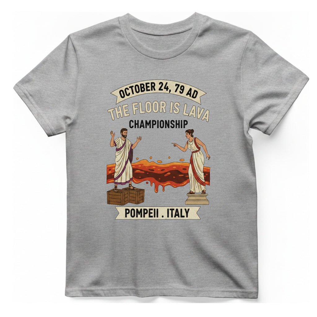 October Ad The Floor Is T-Shirt - Sport Grey front