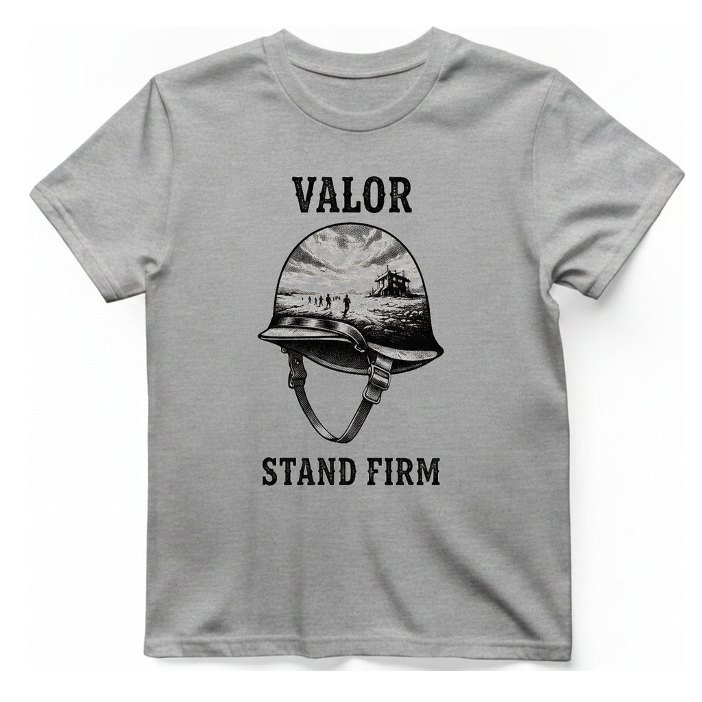 Valor Stand Firm T-Shirt - Sport Grey front