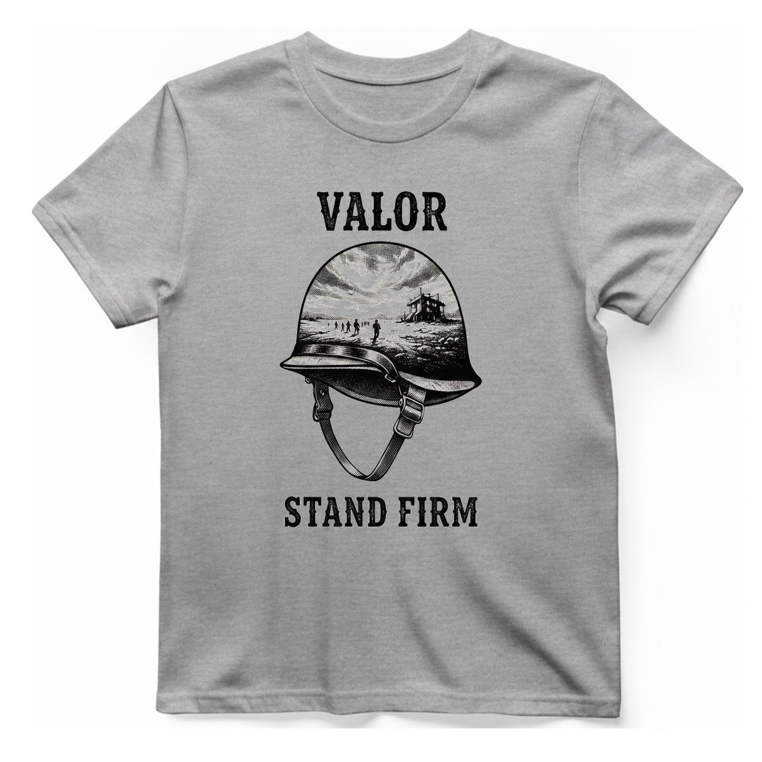 Valor Stand Firm T-Shirt - Sport Grey front