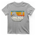 Chicago Great Fire 5K Retro T-Shirt - Sport Grey front