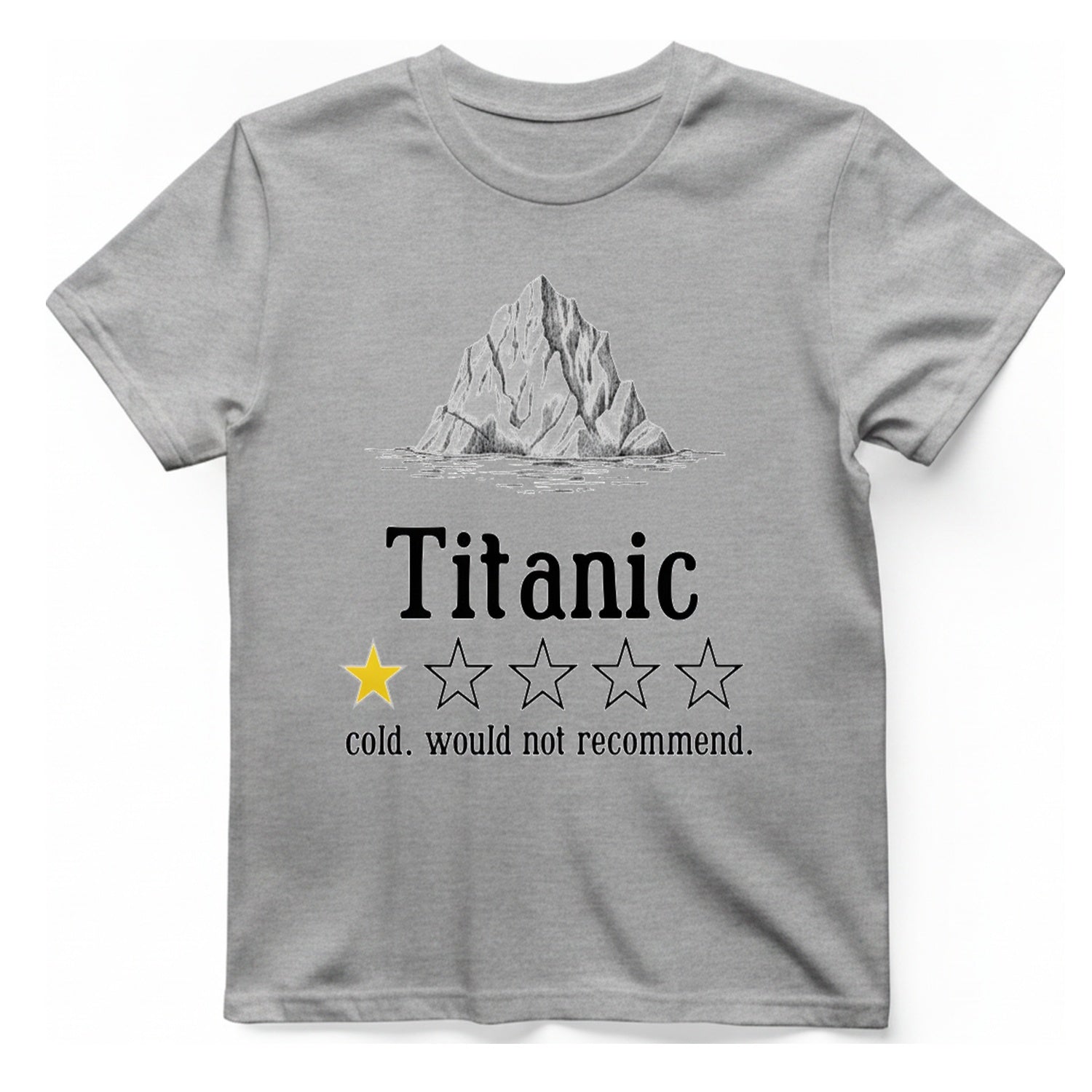 Titanic Iceberg Review T-Shirt - Sport Grey front