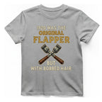 Was The Original Flapper T-Shirt - Sport Grey front